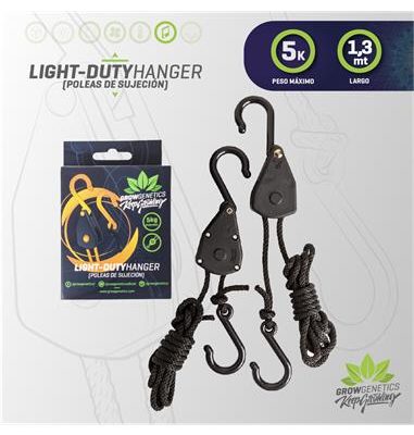 Inicio 49 poleas light duty hanger 5kg grow genetics 1