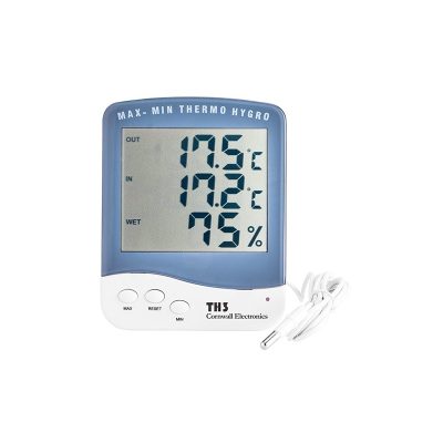 Inicio 51 CRW018 CORNWAL ELECTRONICS TERMOHIGROMETRO DIGITAL PANTALLA